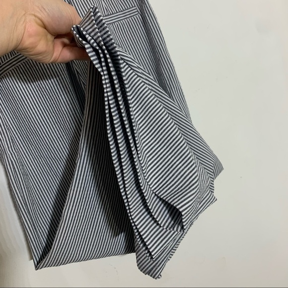 H&M High waist Nautical Striped wide leg Trouser Pants women’s size 4 small - Picture 3 of 6